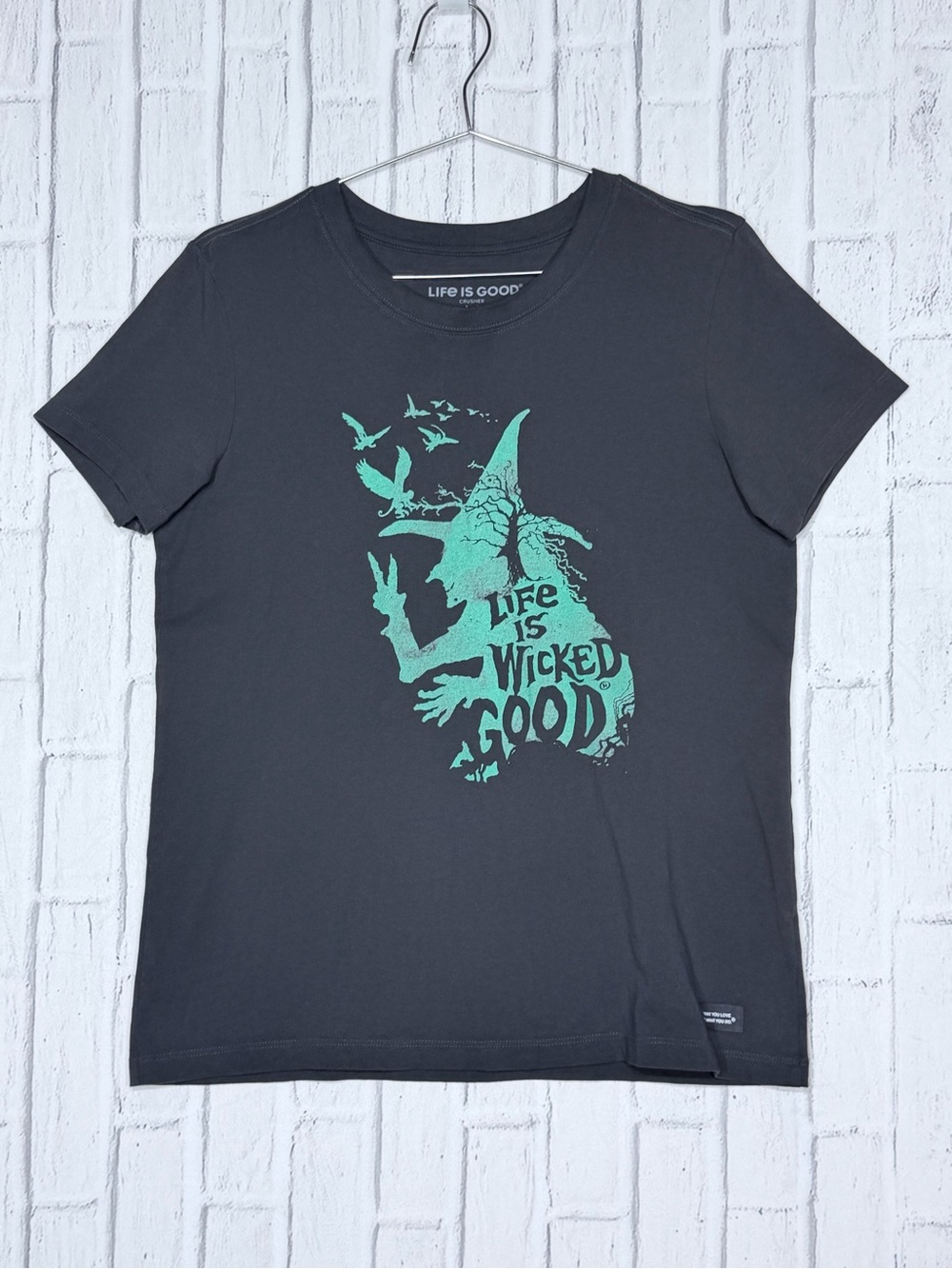 🧙 Life Is Good “Life Is Wicked Good” Crusher Tee Women’s 100% COTTON Medium